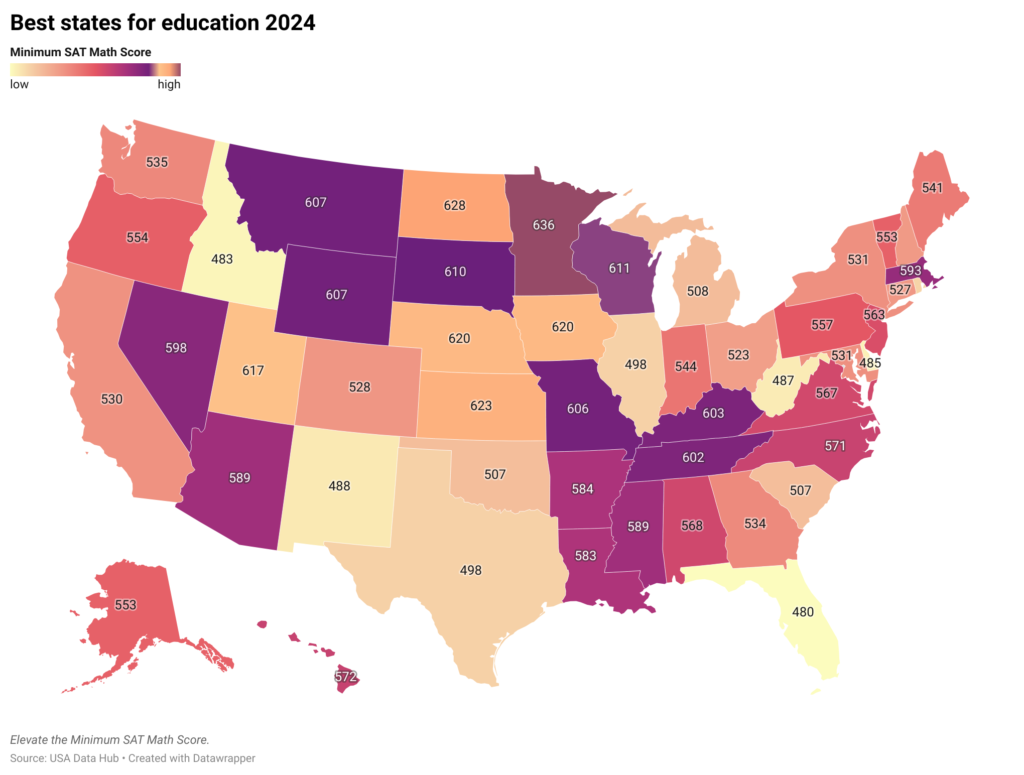 Best States For Education 2024 USA Data Hub