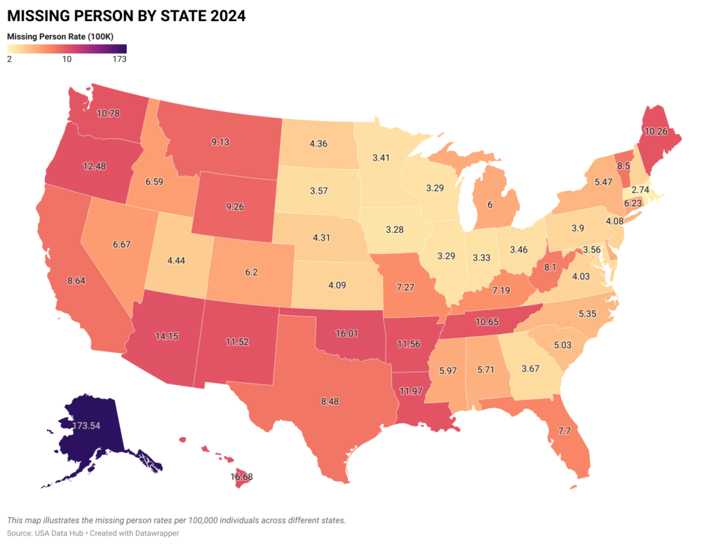 Missing Persons by State 2024