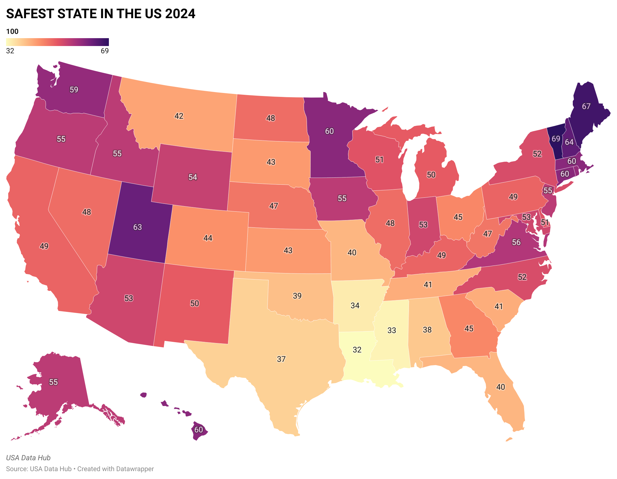 Safest State To Live In Usa 2024 - Infoupdate.org