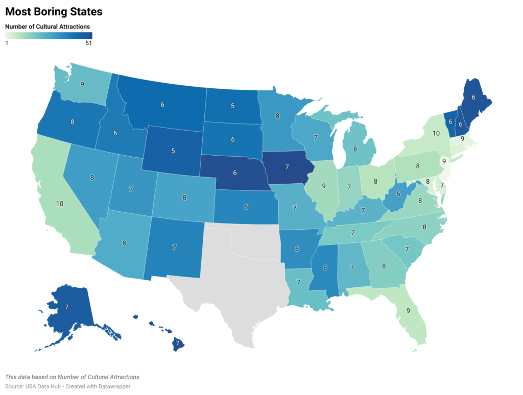 Most Boring States